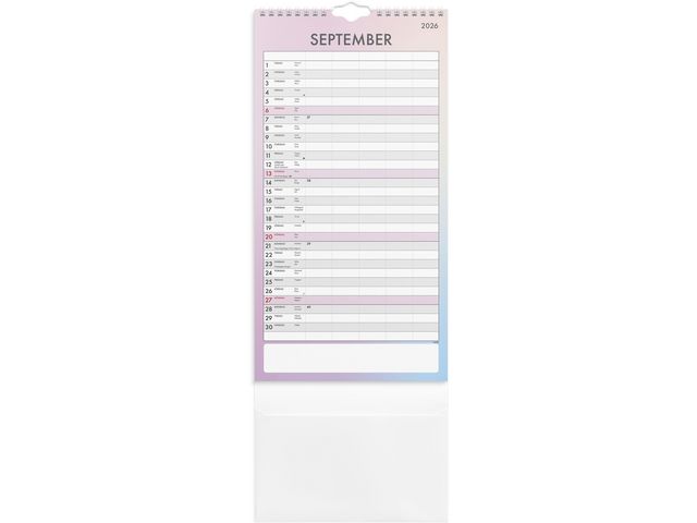 Familjekalender 2026 Tydlig