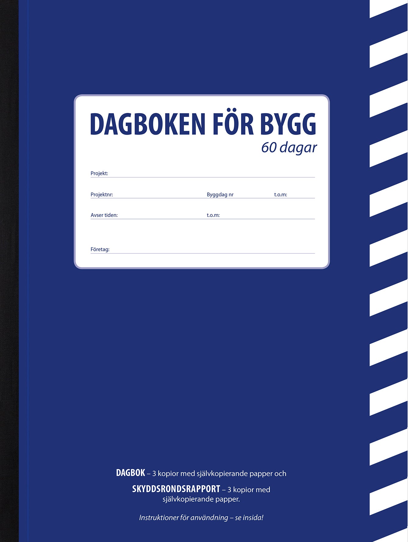 Byggdagbok A4 60 dagars