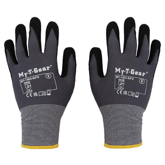 Montagehandske MY-T-GEAR nitril grå 10