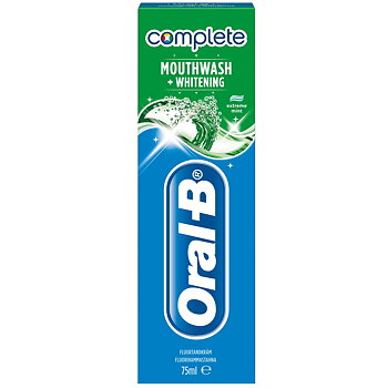 Tandkräm Oral-B Complete Mouthwash & Whitening 75 ml