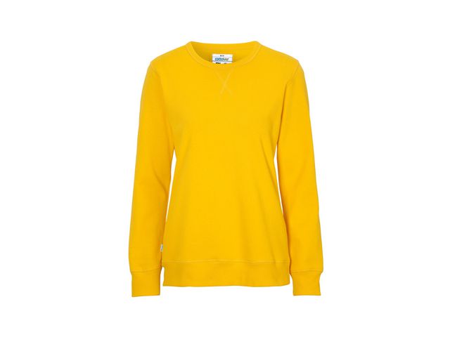 Sweatshirt Crew Neck dam GOTS gul M