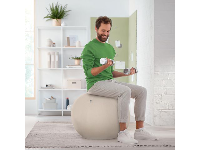 Sittboll Ergo m stopp Lgrå65cm