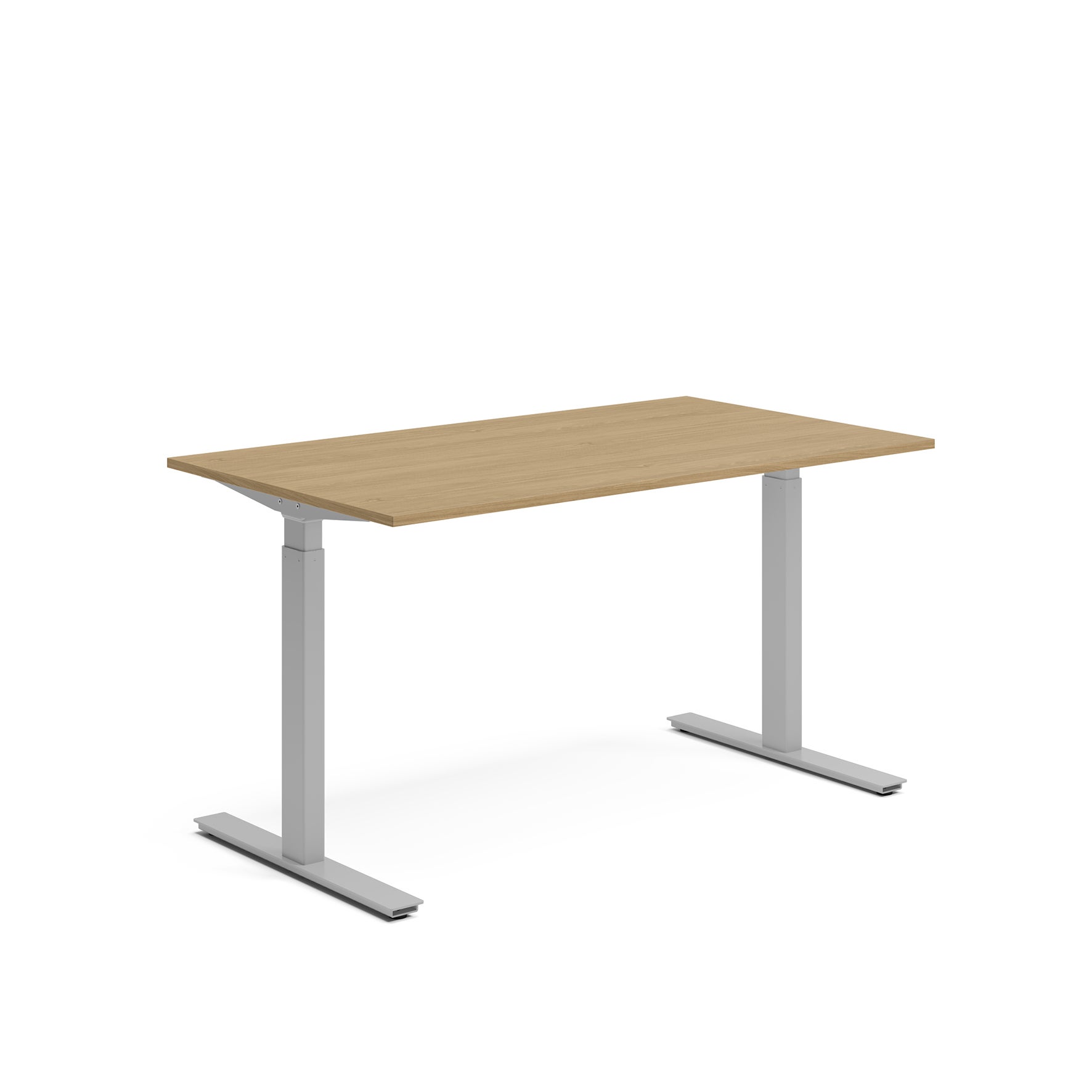 Skrivbord el 140x80 cm Ek/Silver