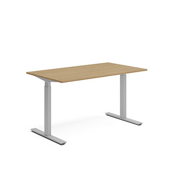 Skrivbord el 140x80 cm Ek/Silver