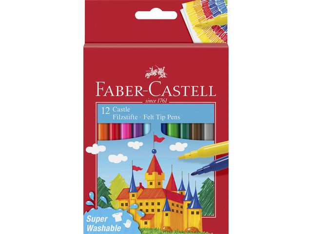 Fiberpenna Barn sorterade f&auml;rger 12/fp