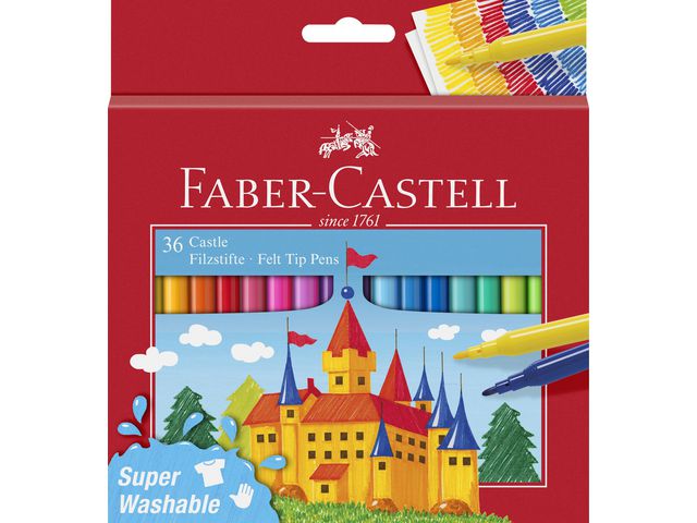 Fiberpenna Barn sorterade f&auml;rger 36/fp