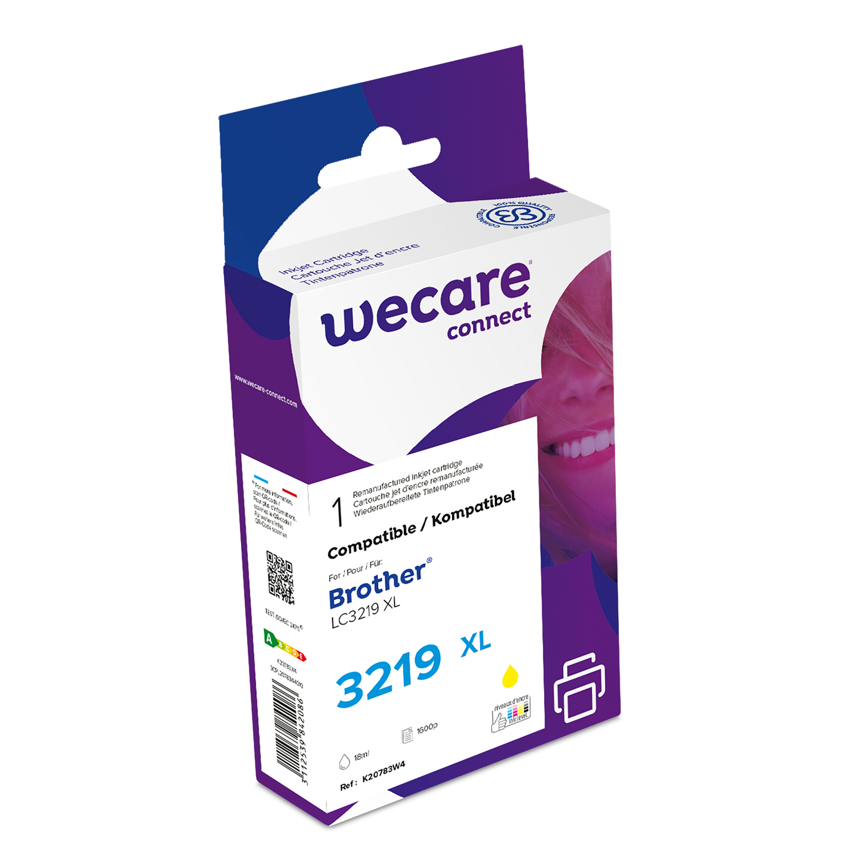 Bläck Wecare LC-3219XLY Gul