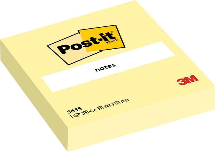 Notes POST-IT 100x100mm gul