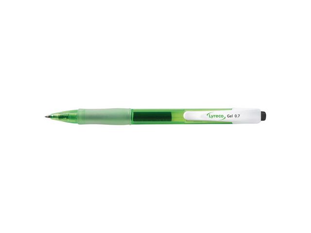Gelpenna LYRECO &aring;tervunnen 0,7mm svart