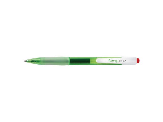 Gelpenna LYRECO &aring;tervunnen 0,7mm r&ouml;d