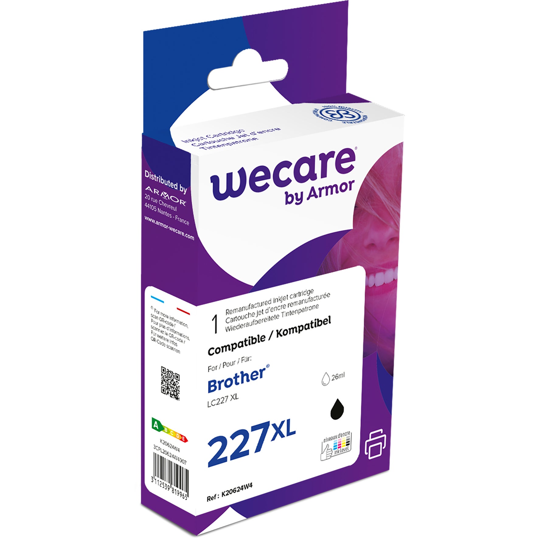 Bläck Wecare LC-227XL svart