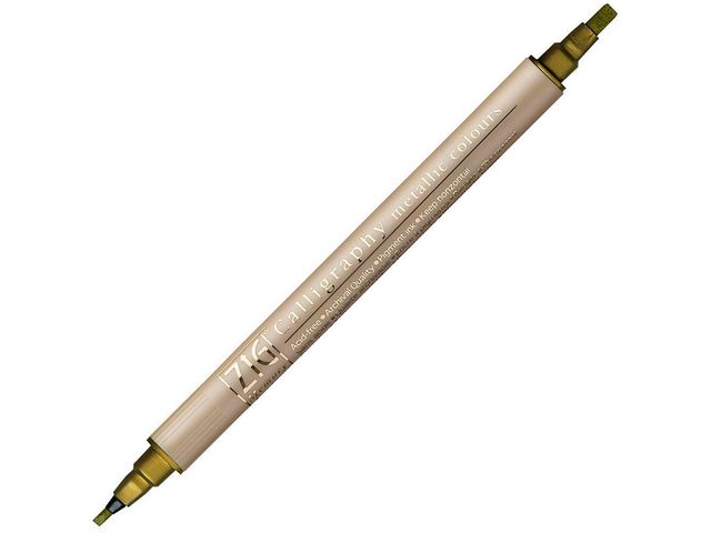 Kalligrafipenna ZIG dubbel spets guld