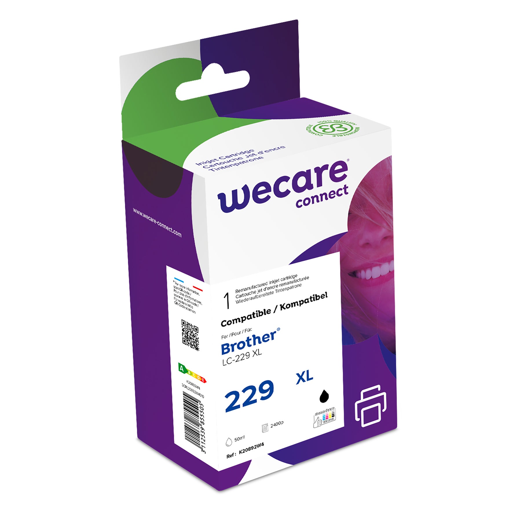 Bläck Wecare LC-229XL svart