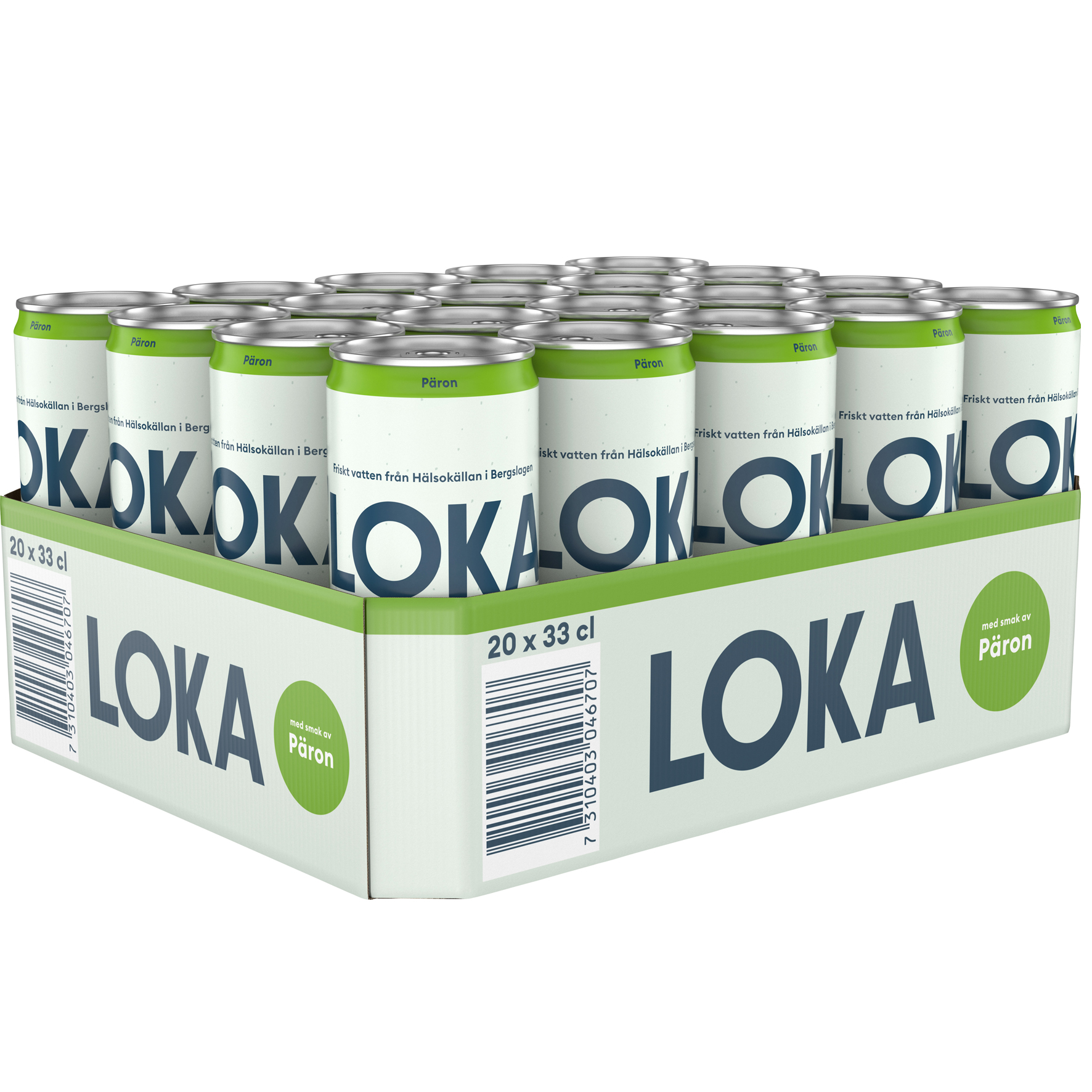 Kolsyrat vatten Loka Päron 33 cl sleek can inkl pant