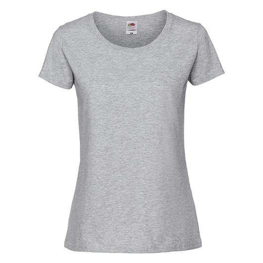 T-shirt FRUIT 195T dam gråmel L