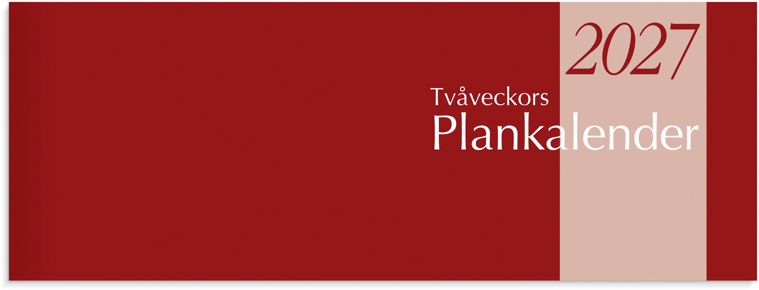 Tvåveckors Plankalender 2027 Burde