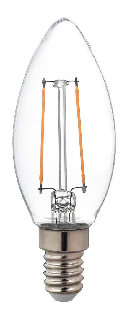 LED-lampa Kronljus E14 230V Klar 40W