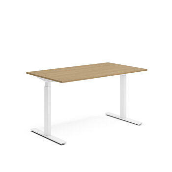 Skrivbord el 140x80 cm Ek/Vit