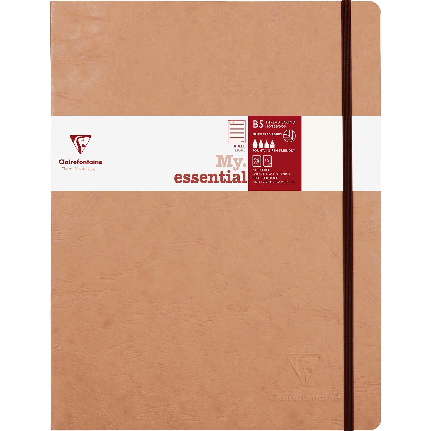 Anteckningsbok AgeBag B5 linjerat brun