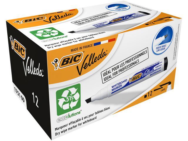 Whiteboardpenna BIC Velleda 1751 ECO sv