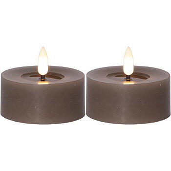 Värmeljus STAR T LED 7x5,5cm mullvad 2/f