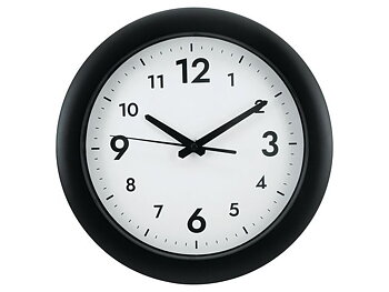 Väggur Easytime Ø30cm svart