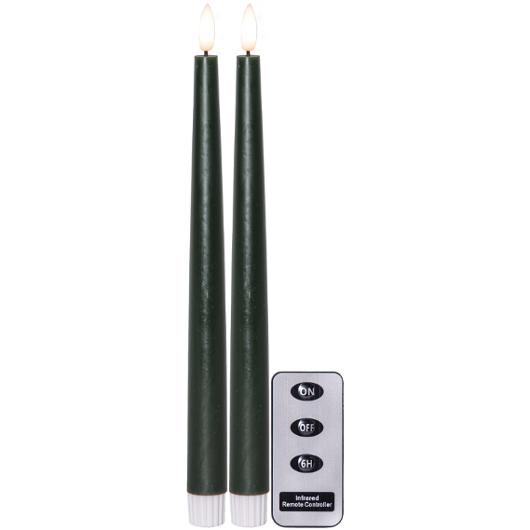 Antikljus STAR T LED 28cm grön 2/fp