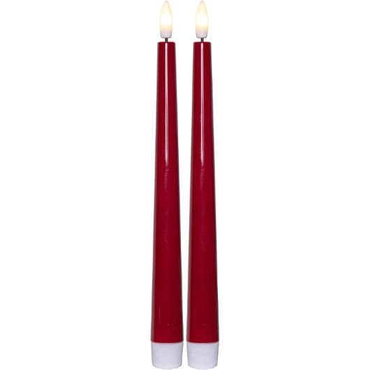 Antikljus STAR T LED Candy 26cm röd 2/fp