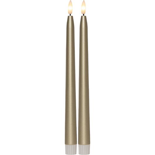 Antikljus STAR T LED 28cm guld 2/fp