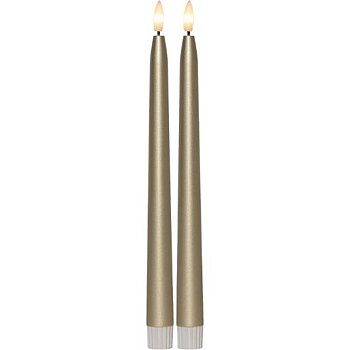 Antikljus STAR T LED 28cm guld 2/fp