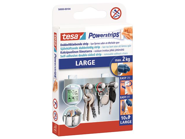 Monteringsstrip självhäftande max 2kg 10/fp
