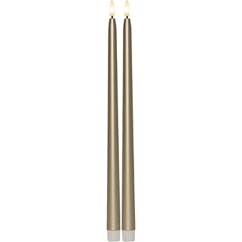 Antikljus STAR T LED 39cm guld 2/fp