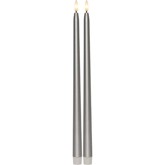 Antikljus STAR T LED 39cm silver 2/fp
