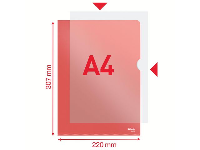 Aktmapp ESSELTE A4 0,11 röd 100/fp