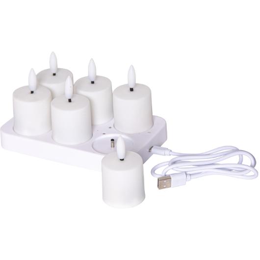 Ledljus START TRADING laddstation 6 ljus