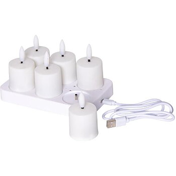 Värmeljus STAR T LED laddstation 6 ljus