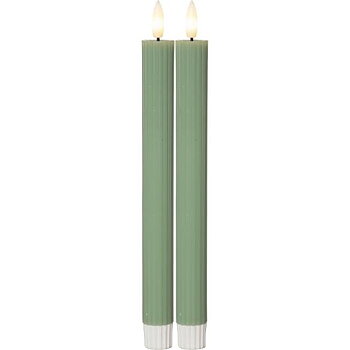 Antikljus STAR T LED 25cm grön 2/fp