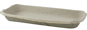 Sprutfat 65 naturell 180 x 90 x 19 mm papper miljömärkt