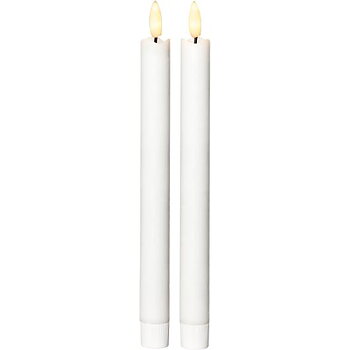 Antikljus STAR T LED Rustic 25cm vit
