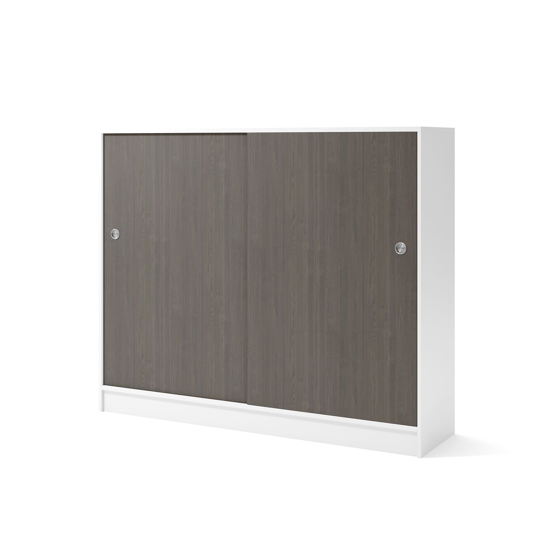 Skåp 1600x415x1325 mm Vit/Mörk ask