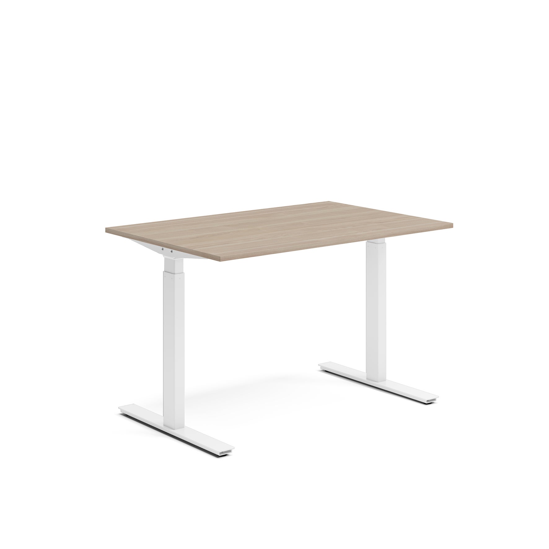 Skrivbord el 120x80 cm Vit ask/Vit