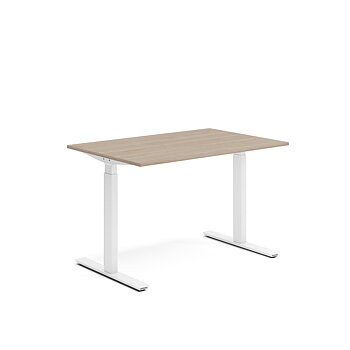Skrivbord el 120x80 cm Vit ask/Vit