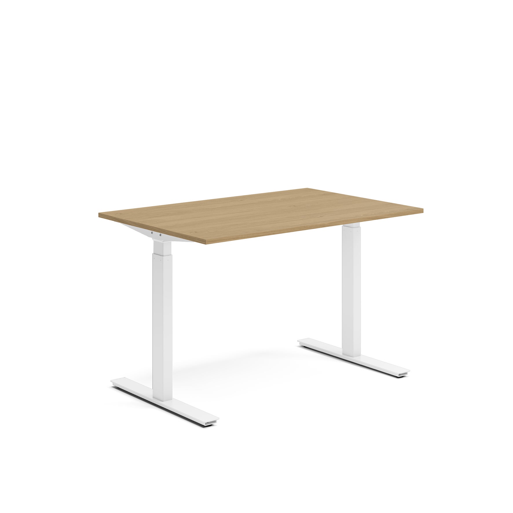 Skrivbord el 120x80 cm Ek/Vit