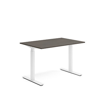 Skrivbord el 120x80 cm Mörk ask/Vit