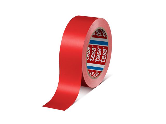 Förslutningstejp TESA PVC 9mmx60m röd