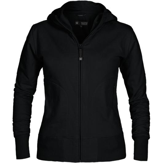 Hoodie zip TEXSTAR WC03 dam svart XS