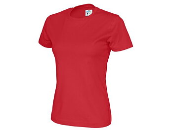 T-shirt COTTOVER dam GOTS röd M