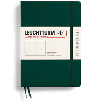 Ant.bok A5 h blank forestgreen