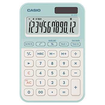 Bordsräknare Casio MS-20YC grön