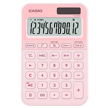 Bordsräknare Casio MS-20YC rosa